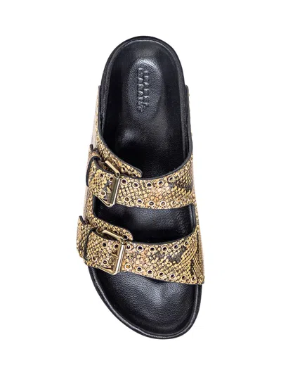 Isabel Marant Lennyo Buckle Sandals In Black