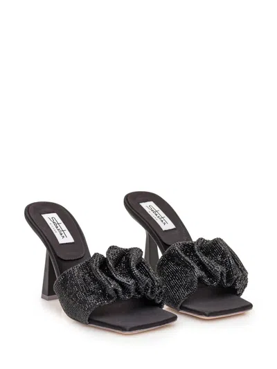 Sebastian Mule Cher Crystal In Black