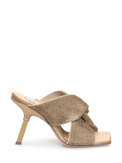 Sebastian Sandalwood Mule Paris In Gold