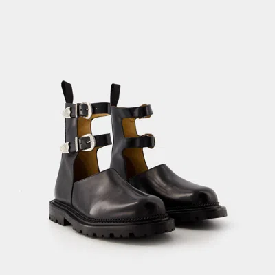 Toga Aj1288 Boots -  Pulla - Leather - Black In Black