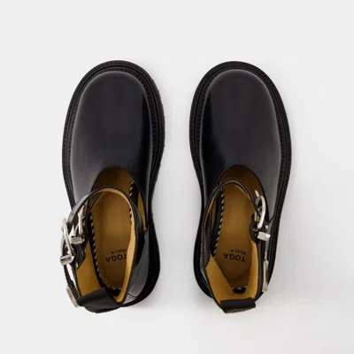 Toga Aj1288 Boots -  Pulla - Leather - Black In Black