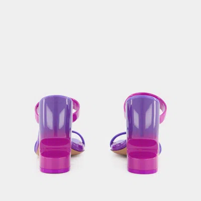 Off-white Bulky Slides In Purple