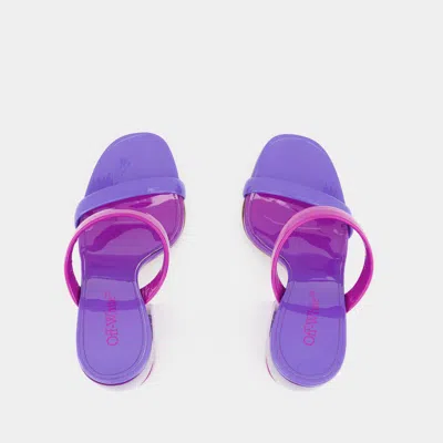 Off-white Bulky Slides In Purple