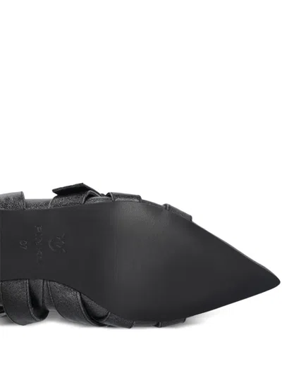 Pinko Gianira Leather Ballerina Shoes
