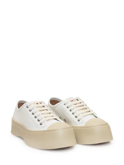 Marni Sneakers Donna Pelle Bianco In White