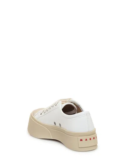 Marni Sneakers Donna Pelle Bianco In White