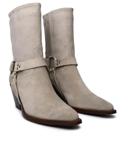 Sonora Low-heeled Ankle Boots In Beige