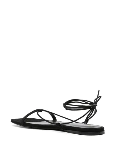 Totême Toteme Suede Sandals For Women In Black