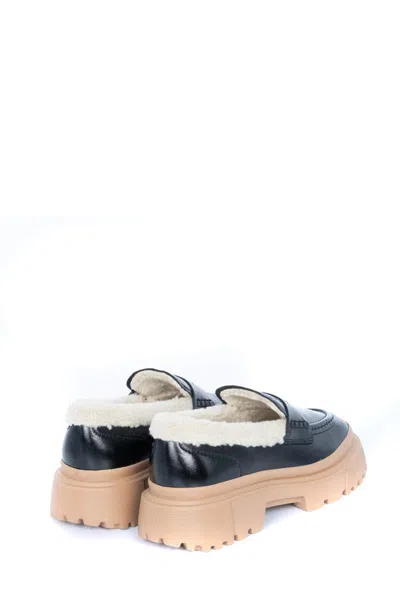 Hogan Loafers Chunky Sole Round Toe In Black