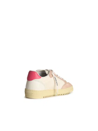 Off-white 20mm 5.0 Leather & Cotton Sneakers In White