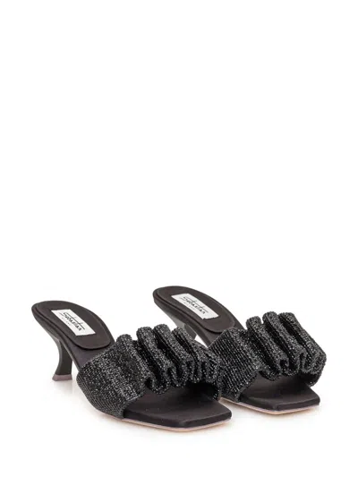 Sebastian Mule Cher Crystal In Black