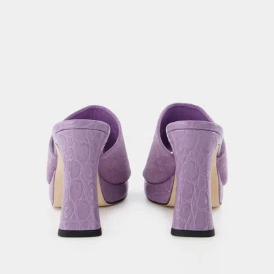 By Far Beliz Heeled Mule Sandals Women In Purple