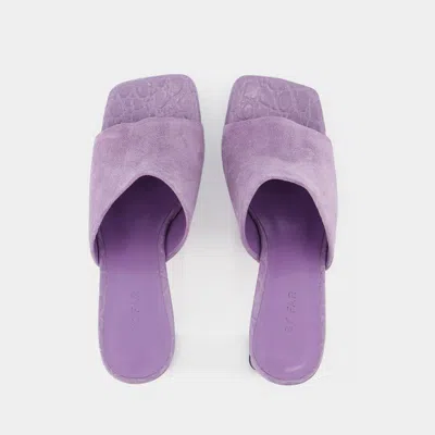 By Far Beliz Heeled Mule Sandals Women In Purple