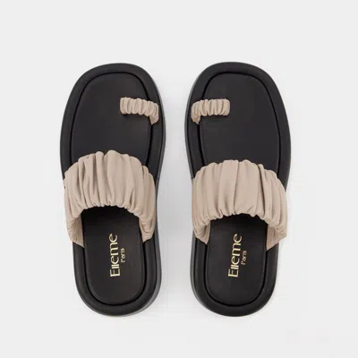 Elleme Amor Platform Slides In Beige