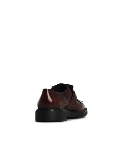 Tod's 'monkstrao' Brown Leather Scarpa In Brown