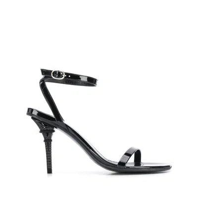 Vetements Eiffel Tower Ankle Strap Sandals In Black