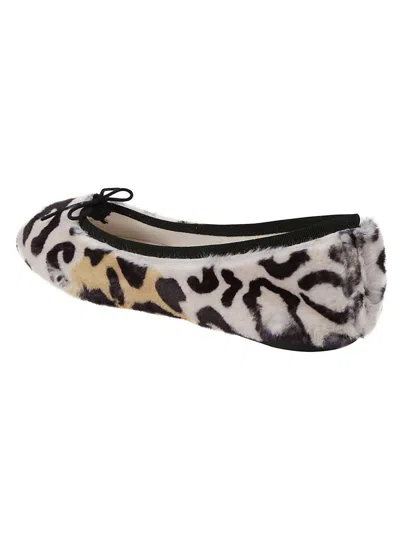 Repetto Leopard Print Ballet Shoes In Brown