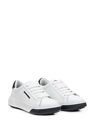 Dsquared2 White Bumper Sneakers In White