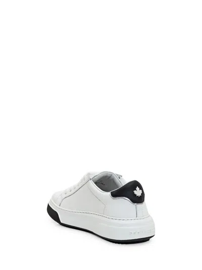 Dsquared2 White Bumper Sneakers In White