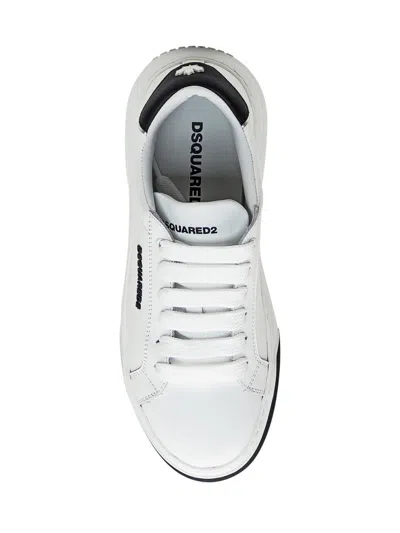 Dsquared2 White Bumper Sneakers In White