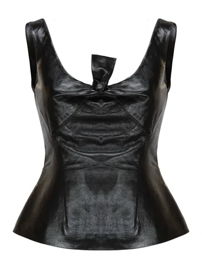 Givenchy Knot-detailed Top In Black