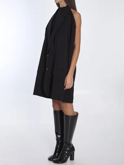 Balenciaga Black Suspended Shirt Effect Dress