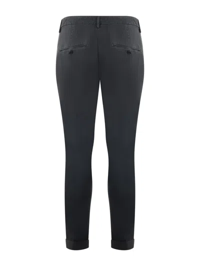Dondup Gaubert Stretch Cotton Pants In Grey