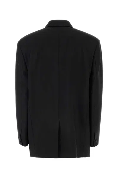 Givenchy Oversized Double Breasted Jacket In Black