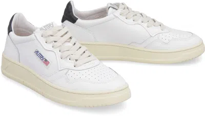 Autry Medalist Low Low-top Leather Sneakers In White