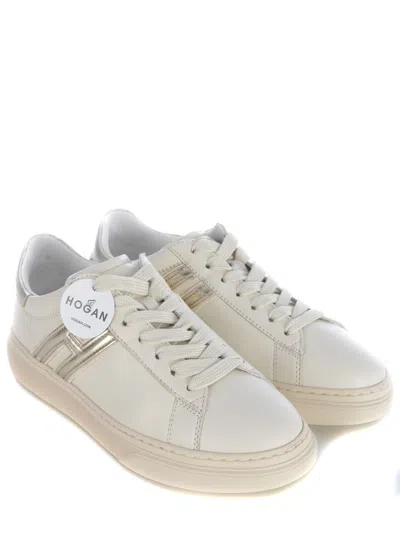 Hogan H365 Sneakers In Smooth Leather In Beige