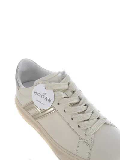 Hogan H365 Sneakers In Smooth Leather In Beige