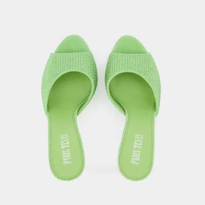 Paris Texas Holly Stiletto Mule 85 In Green