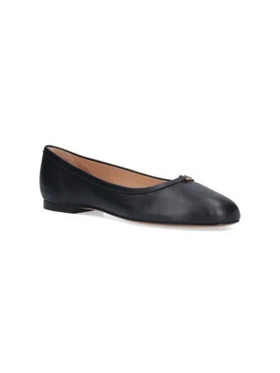 Chloé Chloe Leather Ballerina Flats Women In Black