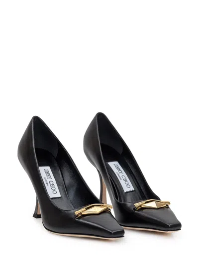 Jimmy Choo 'ryker Diamond Detail Dã© In Black