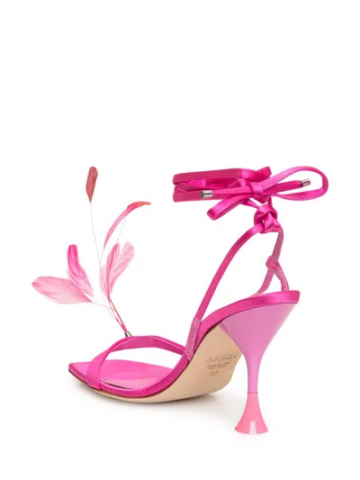 3juin Kimi Satin Sandals In Pink