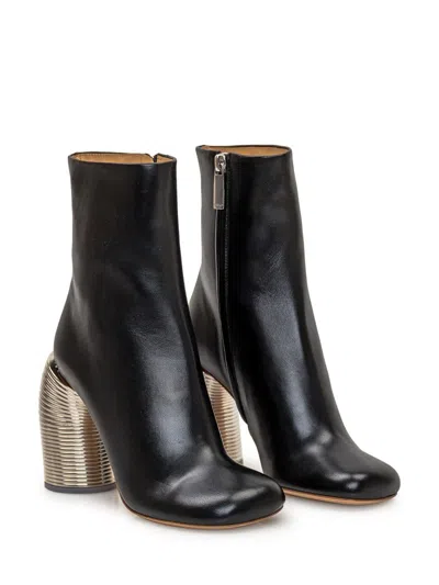 Off-white Silver Spring Ankle Boot In Black