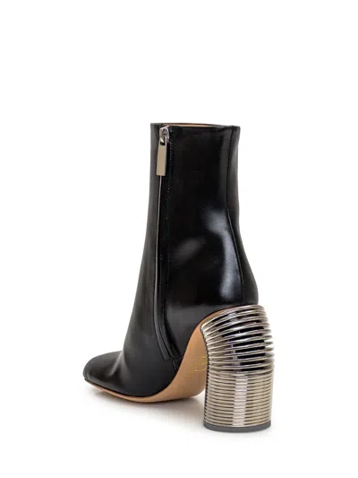 Off-white Silver Spring Ankle Boot In Black