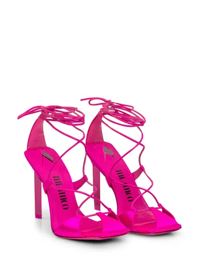 Attico Adele Lace-up Pumps In Pink