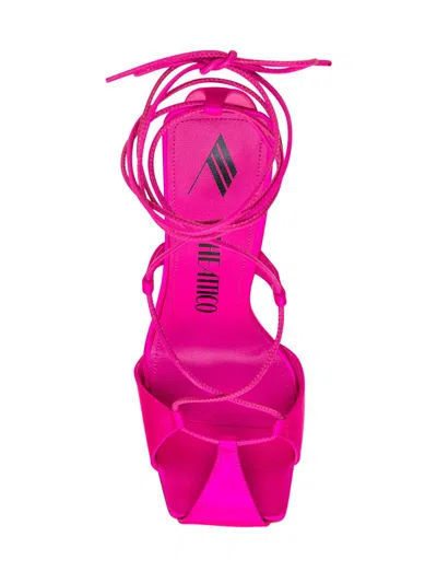 Attico Adele Lace-up Pumps In Pink