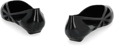 Prada Woman Black Flats In Black