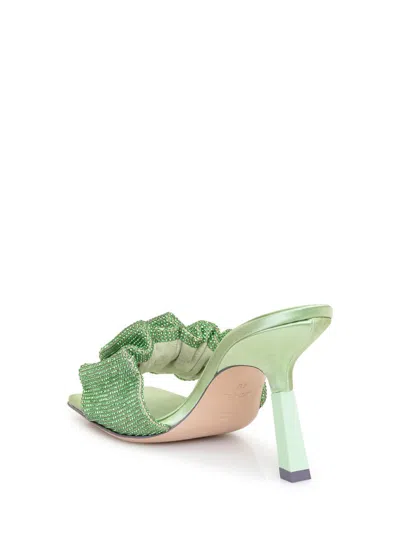Sebastian Sandalwood Mule Cher Crystal In Green