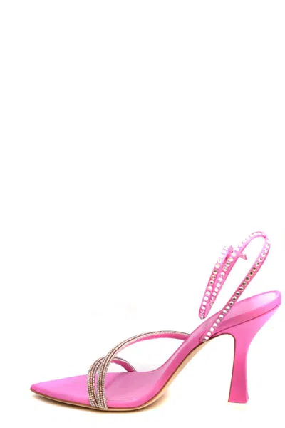 3juin 70mm Crystal Embellished Sandals In Purple