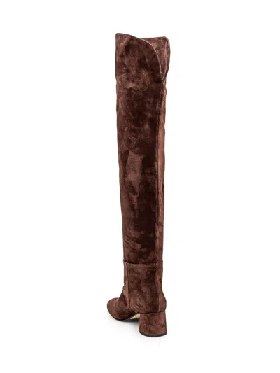 Anna F Suede Boots In Brown