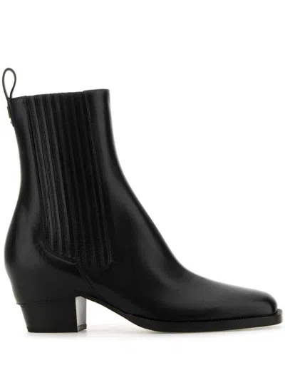 FENDI FENDI LEATHER ANKLE BOOTS SHOES 