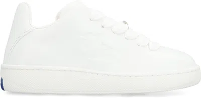 Burberry Women Box Sneaker In Leather In White