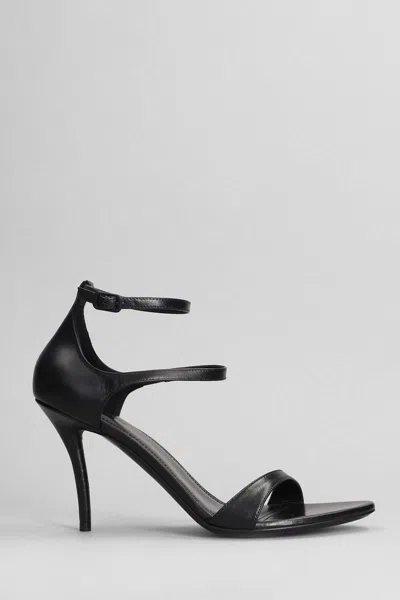 Balenciaga Honey Sandals In Black Leather In Black