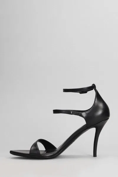 Balenciaga Honey Sandals In Black Leather In Black