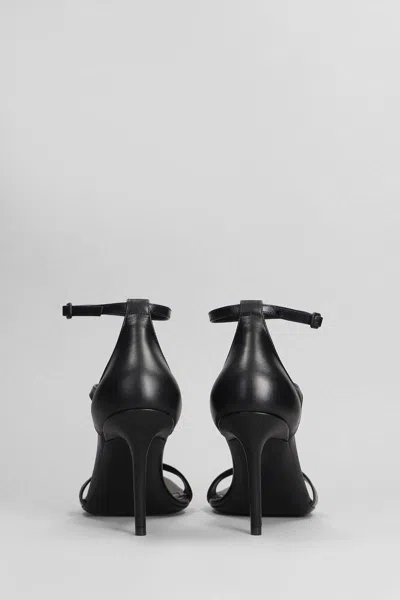 Balenciaga Honey Sandals In Black Leather In Black