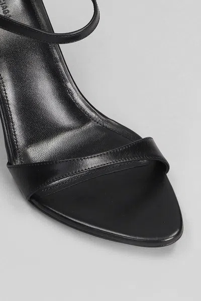 Balenciaga Honey Sandals In Black Leather In Black
