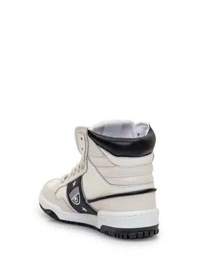 Chiara Ferragni Sneakers Silver In White